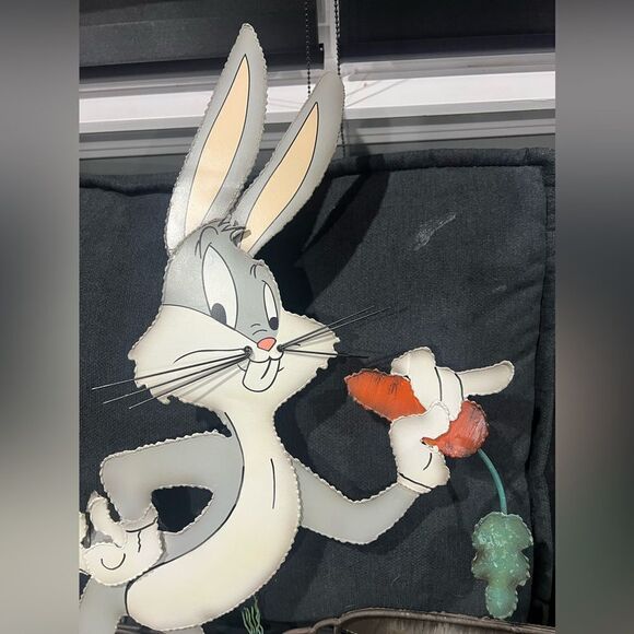 VERY RARE C. Jere Looney Tunes Layered Metal Wall Sculpture Bugs Bunny - Signed - Picture 4 of 10